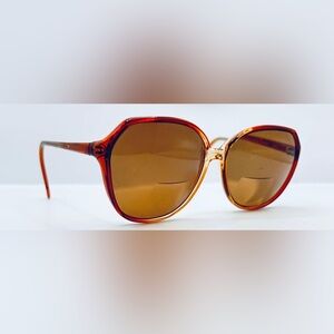 Wilshire Designs 814 Brown Translucent Oval Sunglasses Frames Only